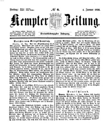 Kemptner Zeitung Freitag 4. Januar 1856