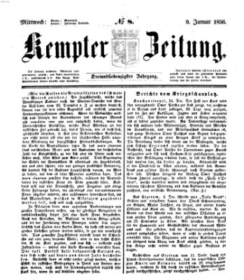 Kemptner Zeitung Mittwoch 9. Januar 1856