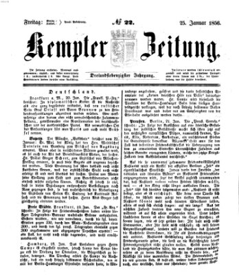 Kemptner Zeitung Freitag 25. Januar 1856