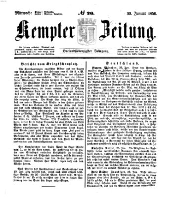 Kemptner Zeitung Mittwoch 30. Januar 1856