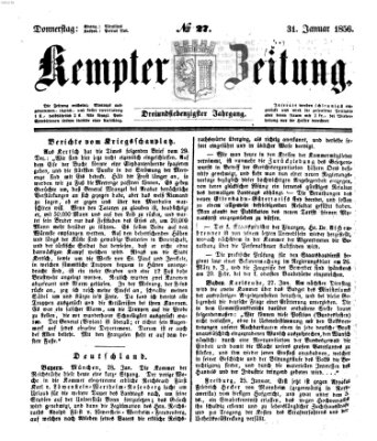 Kemptner Zeitung Donnerstag 31. Januar 1856