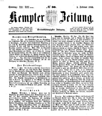 Kemptner Zeitung Sonntag 3. Februar 1856