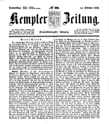 Kemptner Zeitung Donnerstag 14. Februar 1856