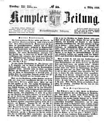 Kemptner Zeitung Dienstag 4. März 1856