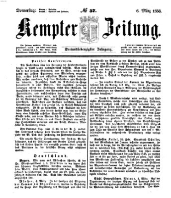 Kemptner Zeitung Donnerstag 6. März 1856