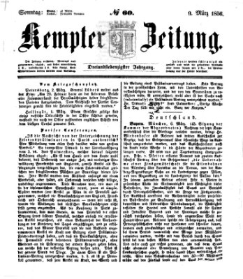 Kemptner Zeitung Sonntag 9. März 1856