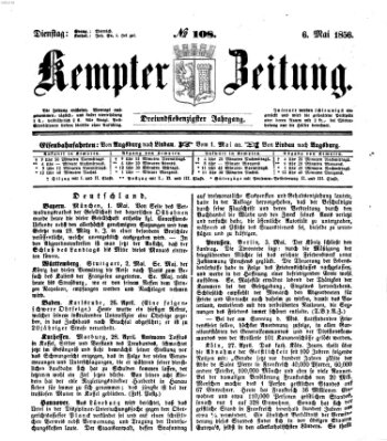 Kemptner Zeitung Dienstag 6. Mai 1856