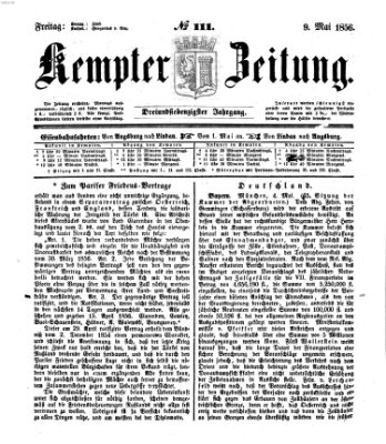 Kemptner Zeitung Freitag 9. Mai 1856