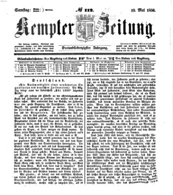 Kemptner Zeitung Samstag 10. Mai 1856