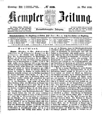 Kemptner Zeitung Sonntag 18. Mai 1856