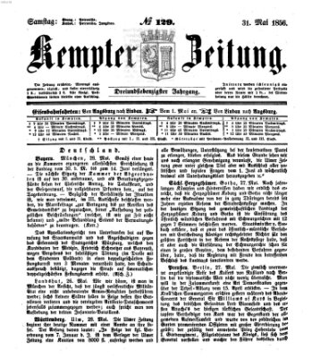 Kemptner Zeitung Samstag 31. Mai 1856