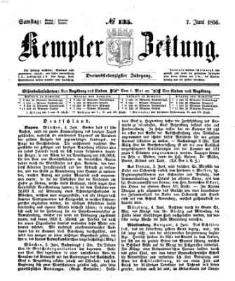 Kemptner Zeitung Samstag 7. Juni 1856