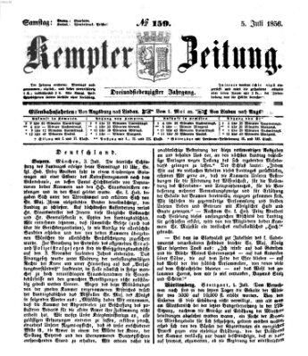 Kemptner Zeitung Samstag 5. Juli 1856