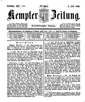 Kemptner Zeitung Dienstag 8. Juli 1856