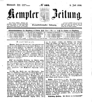 Kemptner Zeitung Mittwoch 9. Juli 1856