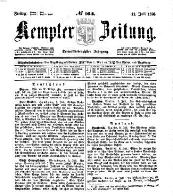 Kemptner Zeitung Freitag 11. Juli 1856