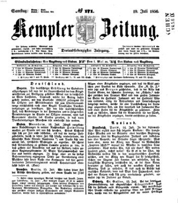 Kemptner Zeitung Samstag 19. Juli 1856