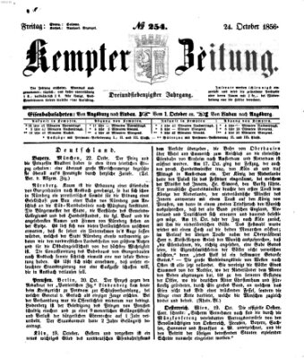 Kemptner Zeitung Freitag 24. Oktober 1856