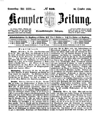 Kemptner Zeitung Donnerstag 30. Oktober 1856