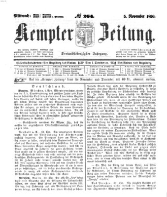 Kemptner Zeitung Mittwoch 5. November 1856