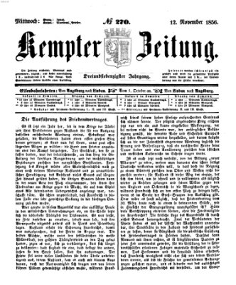 Kemptner Zeitung Mittwoch 12. November 1856