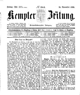 Kemptner Zeitung Freitag 28. November 1856