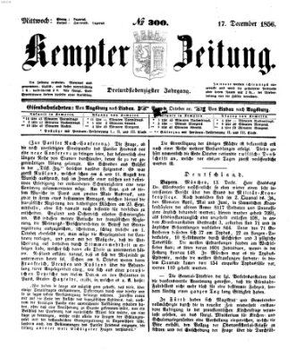 Kemptner Zeitung Mittwoch 17. Dezember 1856