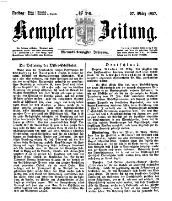 Kemptner Zeitung Freitag 27. März 1857