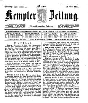 Kemptner Zeitung Dienstag 12. Mai 1857