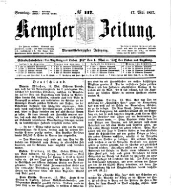 Kemptner Zeitung Sonntag 17. Mai 1857