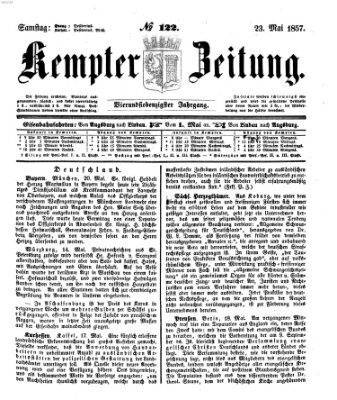 Kemptner Zeitung Samstag 23. Mai 1857