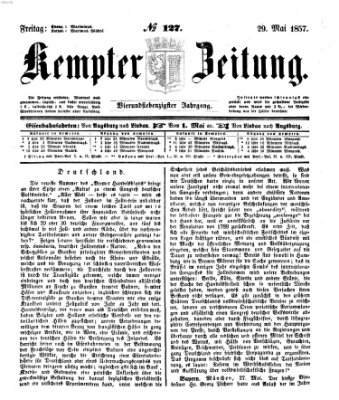 Kemptner Zeitung Freitag 29. Mai 1857