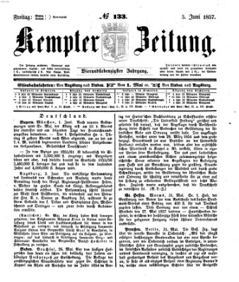 Kemptner Zeitung Freitag 5. Juni 1857