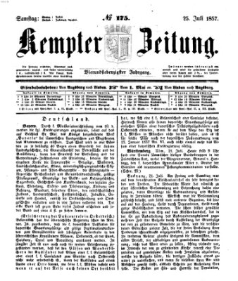 Kemptner Zeitung Samstag 25. Juli 1857