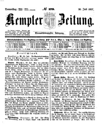 Kemptner Zeitung Donnerstag 30. Juli 1857