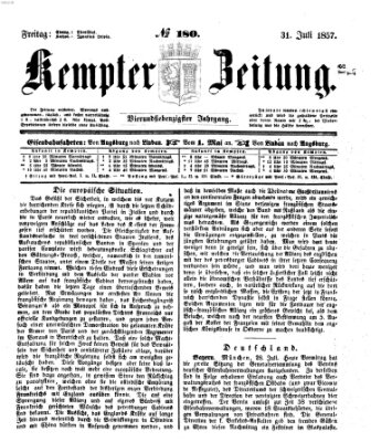 Kemptner Zeitung Freitag 31. Juli 1857