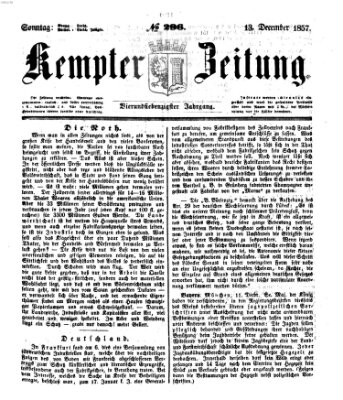 Kemptner Zeitung Sonntag 13. Dezember 1857