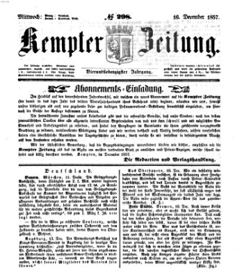 Kemptner Zeitung Mittwoch 16. Dezember 1857