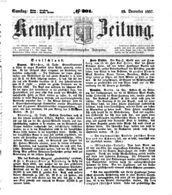 Kemptner Zeitung Samstag 19. Dezember 1857