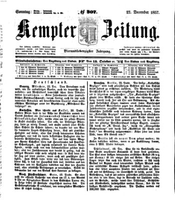 Kemptner Zeitung Sonntag 27. Dezember 1857