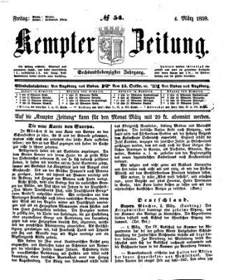 Kemptner Zeitung Freitag 4. März 1859