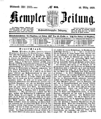 Kemptner Zeitung Mittwoch 16. März 1859