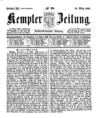 Kemptner Zeitung Freitag 25. März 1859