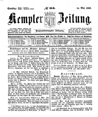 Kemptner Zeitung Samstag 14. Mai 1859