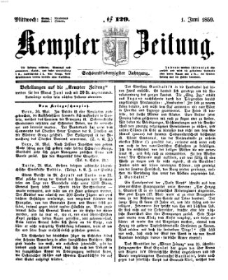 Kemptner Zeitung Mittwoch 1. Juni 1859