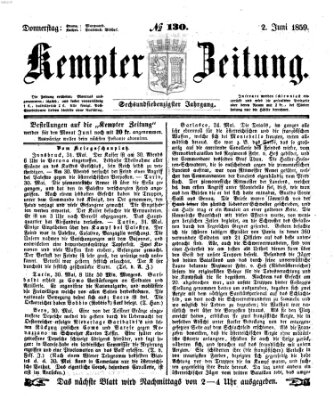 Kemptner Zeitung Donnerstag 2. Juni 1859