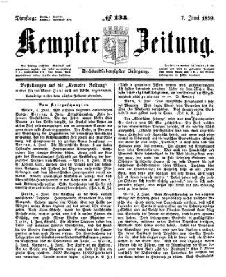 Kemptner Zeitung Dienstag 7. Juni 1859