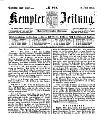 Kemptner Zeitung Samstag 9. Juli 1859