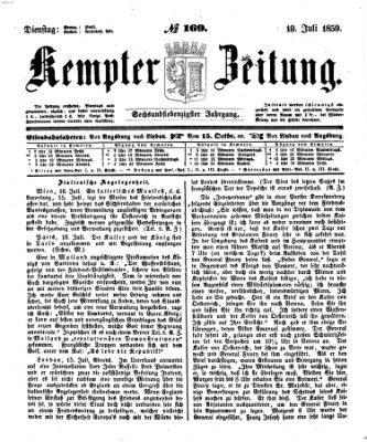 Kemptner Zeitung Dienstag 19. Juli 1859