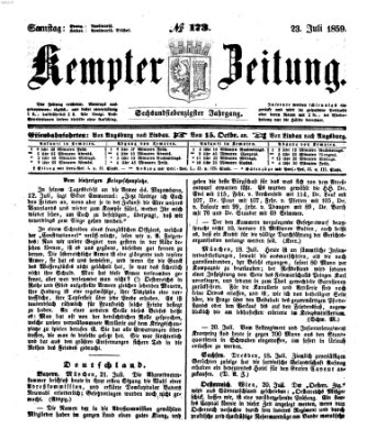 Kemptner Zeitung Samstag 23. Juli 1859